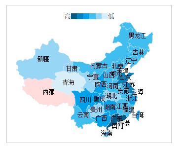 PHP+Mysql+jQuery中国地图区域数据统计实例讲解